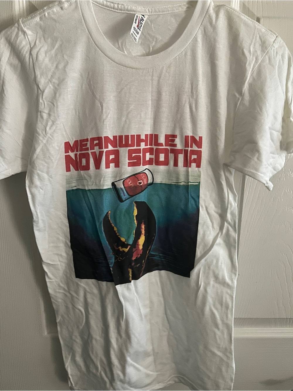 Meanwhile in Nova Scotia White Graphic Tee